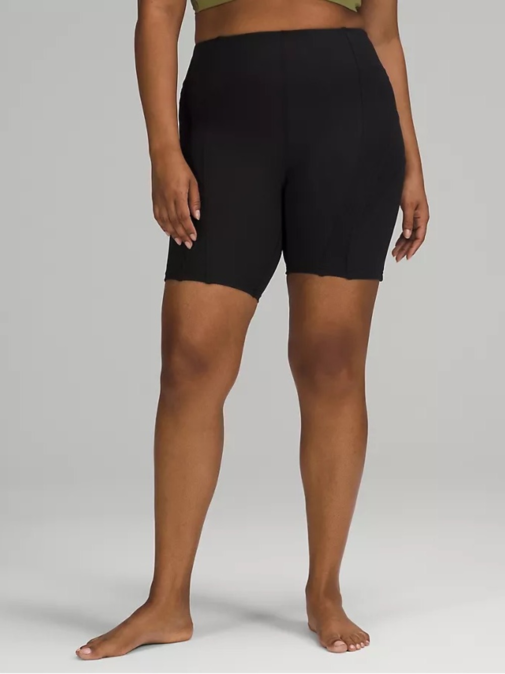 lululemon athletica Black High-Waist Bike Shorts